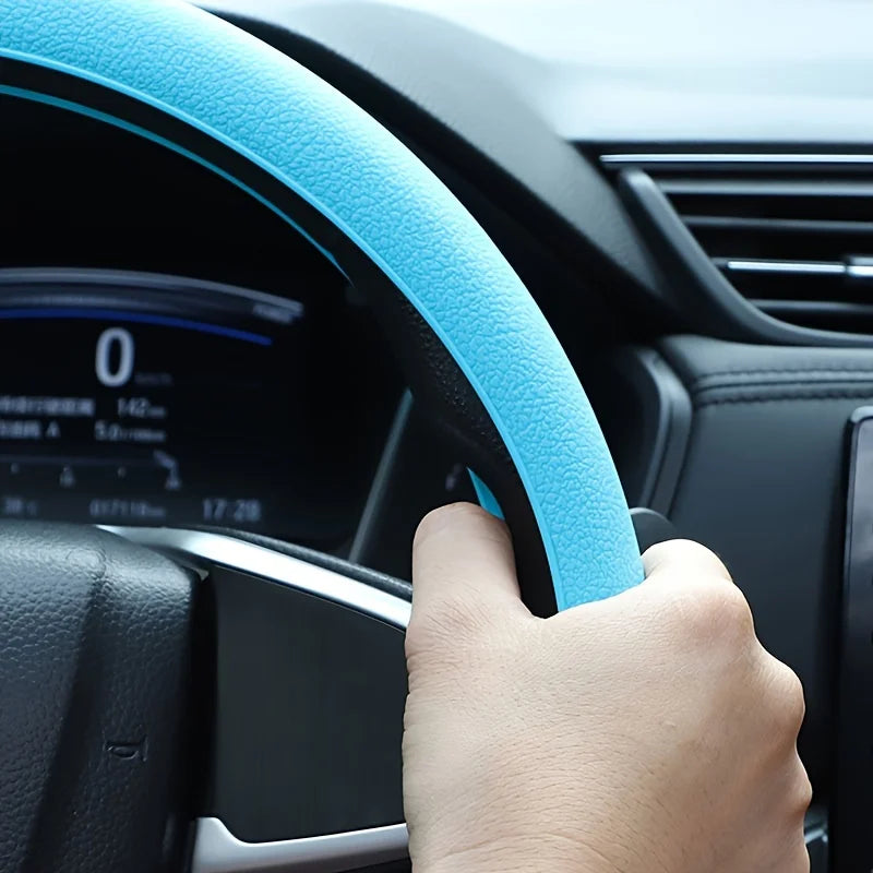 PU Leather Steering Wheel Wrap Tape – Non-Slip DIY Cover Steering Wheel Wrap Babs