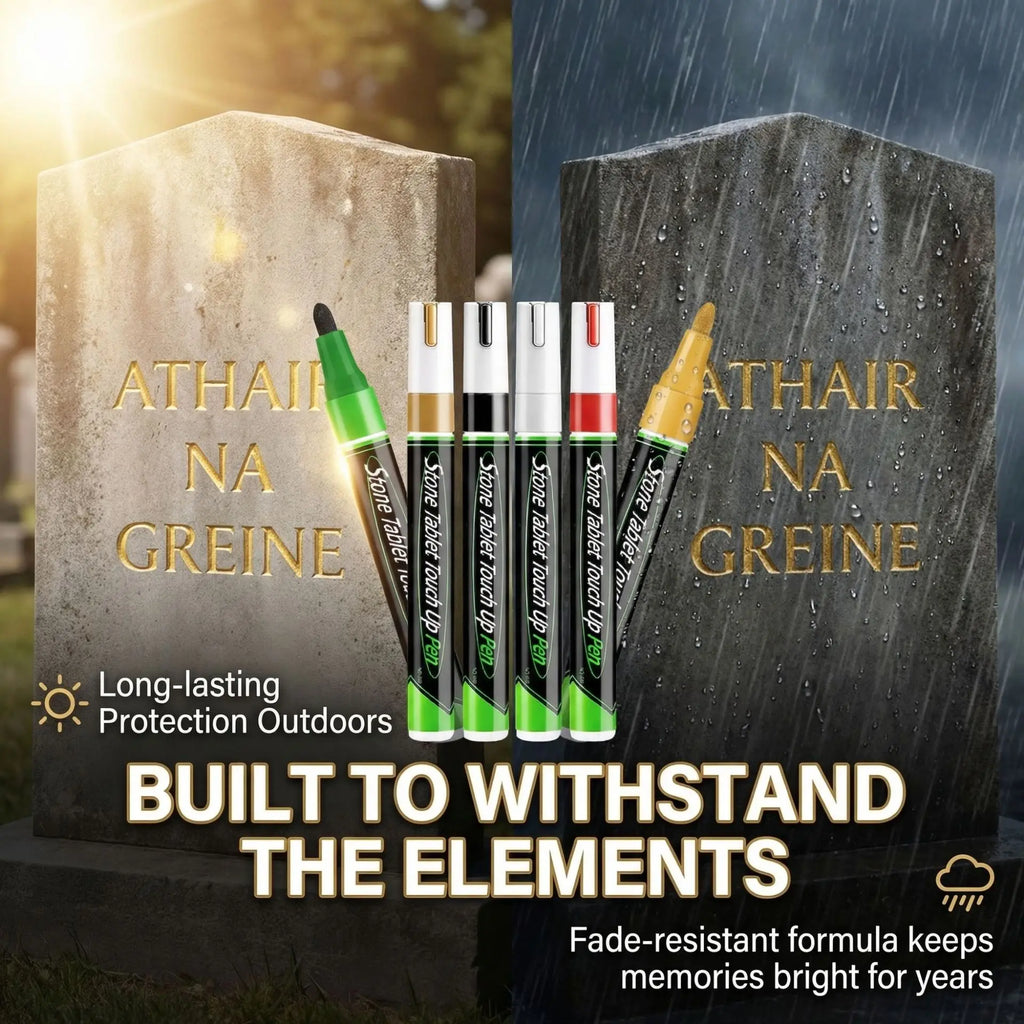 Tombstone Repair Pen – Stone, Metal & Rubber Touch-Up Tool Surface Repair Pen Babs
