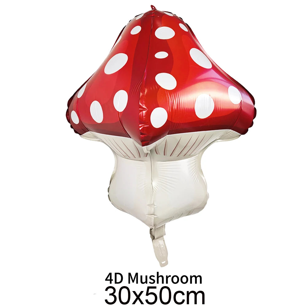 Fairy Mushroom Butterfly Rabbit Foil Balloon Set – Party Decor Party Balloon Set Babs army green As pictures show