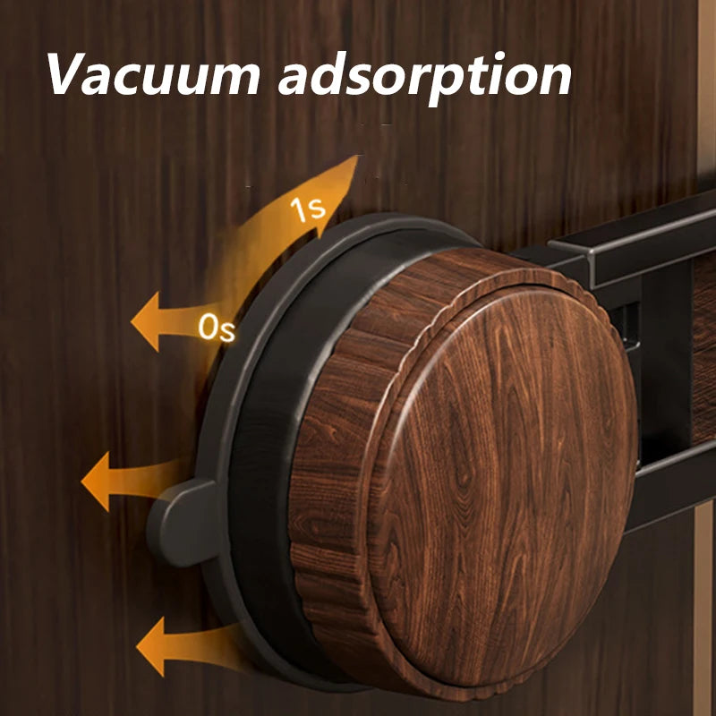 Modern Wood & Aluminum Wall Coat Rack – 6 Hooks Hallstand Wall Coat Rack Babs