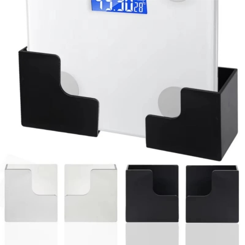 Wall Mounted Scale Holder – No-Drill Adhesive Storage Rack Scale Storage Rack Babs