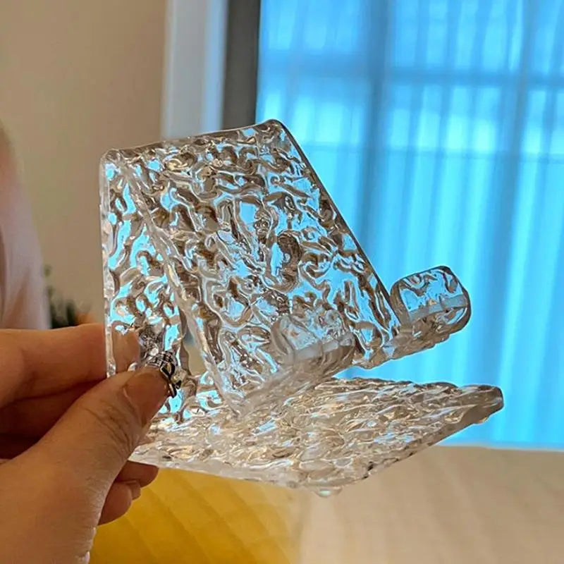 Acrylic Wave Phone & Tablet Stand | Minimalist Desktop Holder Phone & Tablet Stand Babs
