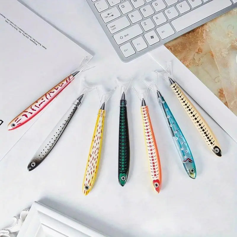5-Pack Fish Shape Ballpoint Pens | Ocean Stationery Set Novelty Ballpoint Pens Babs