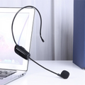 UHF Wireless Headset Condenser Microphone & Receiver Kit Wireless Microphone Kit Babs Black