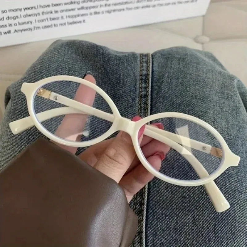 Y2K Oval Anti-Blue Light Glasses – Leopard Women's Frames Blue Light Glasses Babs