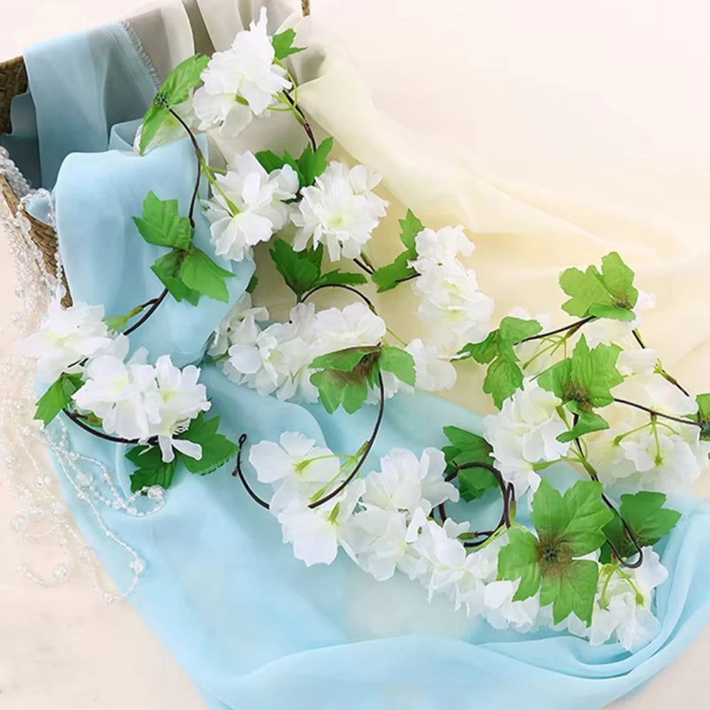 220cm Artificial Cherry Blossom Vine Garland – Wedding Décor Artificial Flower Garland Babs
