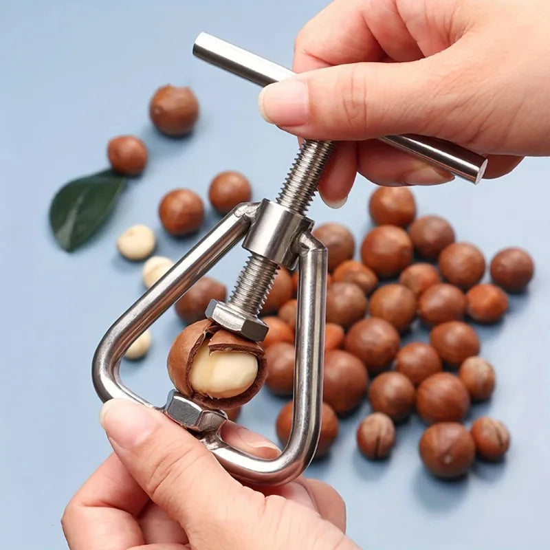 Stainless Steel Adjustable Macadamia Nut Opener Clip Tool Nut Opener Tool Babs
