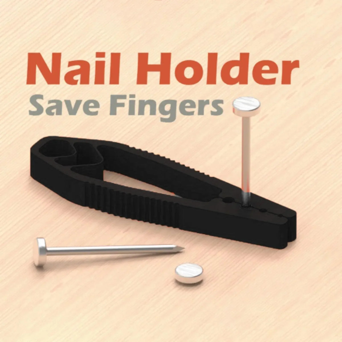 Portable Nail Fixer Pliers – Woodworking Finger Safety Tool Nail Fixer Pliers Babs 1pc-black