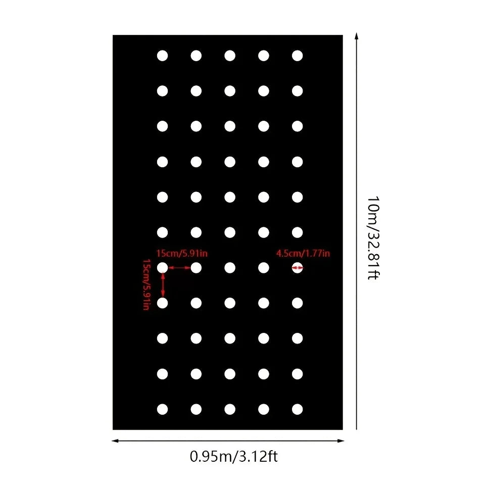 Garden Weed Control Barrier Film with Planting Holes | PE Mulch Garden Mulch Film Babs