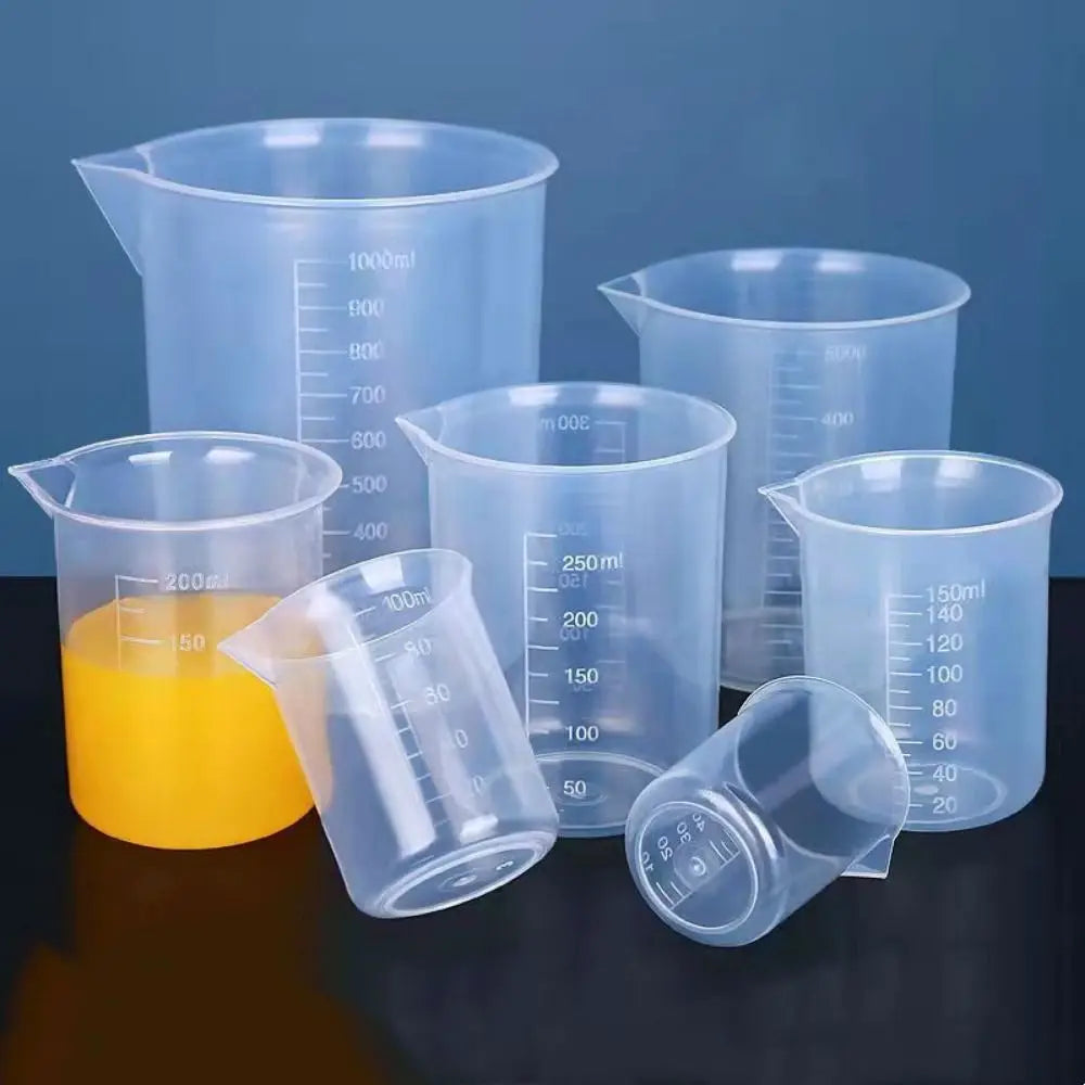 Plastic Graduated Measuring Cup – Kitchen & Lab Beaker 50ml–1000ml Measuring Cup Babs