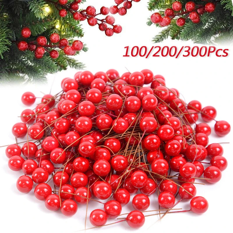 Pearl Stamens Artificial Berries for DIY Wreaths & Floral Décor Artificial Floral Picks Babs
