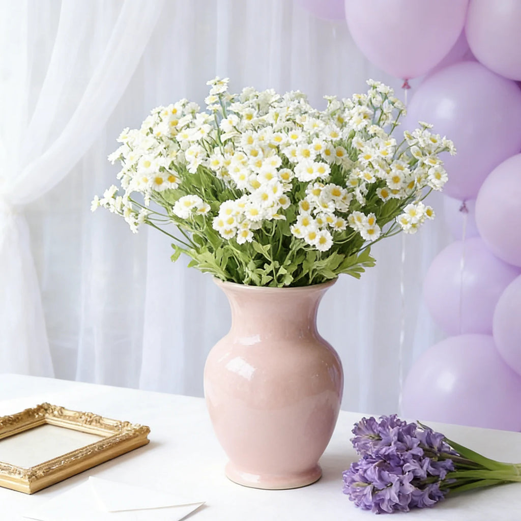 Artificial Silk Daisy Bouquet – Fake Flowers for Home & Wedding Artificial Flower Bouquet Babs