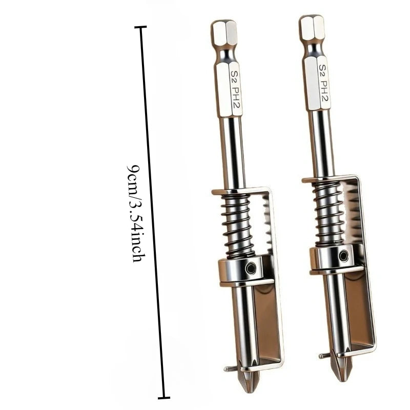 Phillips Spring Screwdriver Bit – S2 Magnetic, HRC 58–62 Screwdriver Bit Babs 2pcs