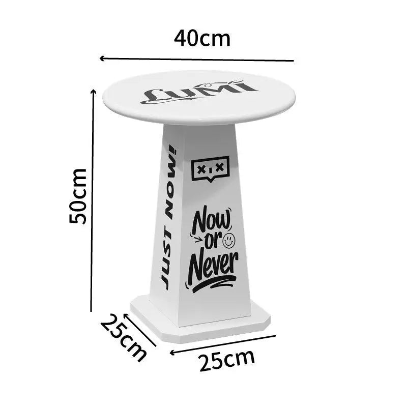 Round Metal Side Table – Modern Minimalist Living Room Coffee Table Round Side Table Babs White