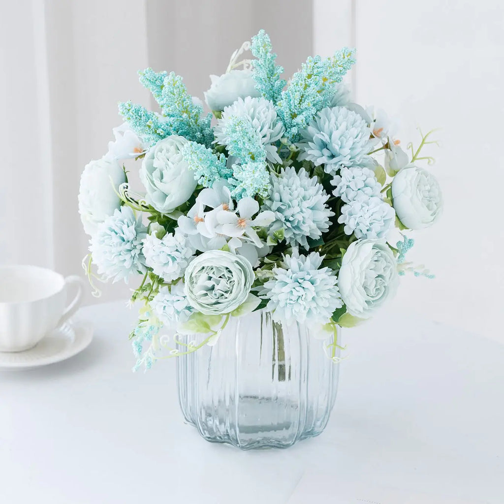 Silk Peony Artificial Flower Bouquet for Wedding & Home Décor Artificial Flower Bouquet Babs