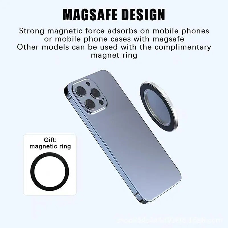 Magnetic Convex Selfie Mirror for Vlogging & Streaming Selfie Mirror Accessory Babs