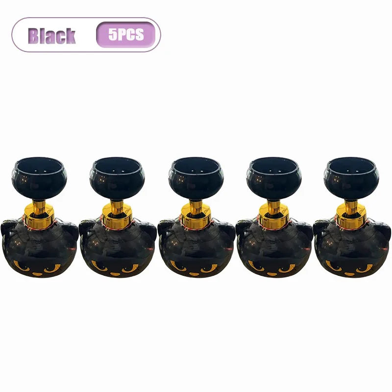 Cat Paw Foaming Soap Dispenser 500ml – Refillable, 1–5 Pack Foaming Soap Dispenser Babs Black-5PCS