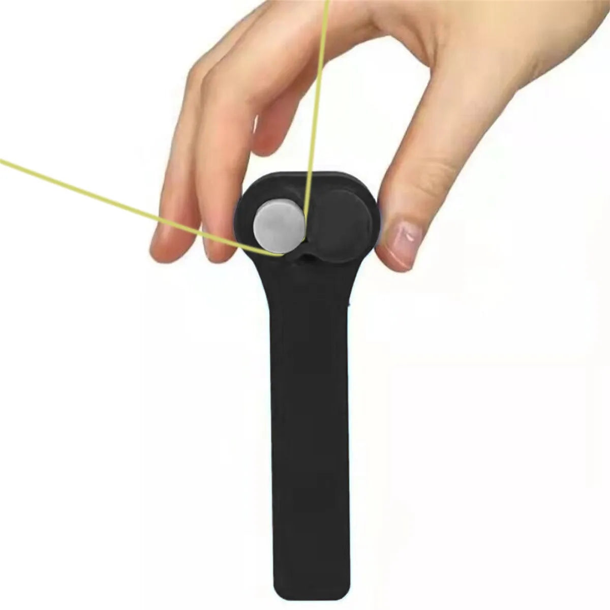 Zip String Rope Launcher – Electric Handheld Propeller Toy Novelty Rope Toy Babs OneSize Black
