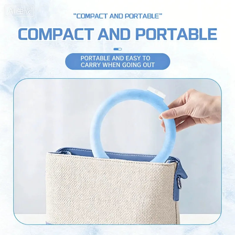 Reusable Gel Neck Cooling Ring – Wearable Summer Ice Pack Neck Cooling Ring Babs