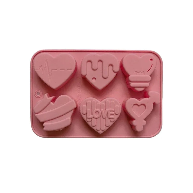 Heart Silicone Mold – Chocolate, Candy, Ice & Fondant Silicone Baking Mold Babs onesize