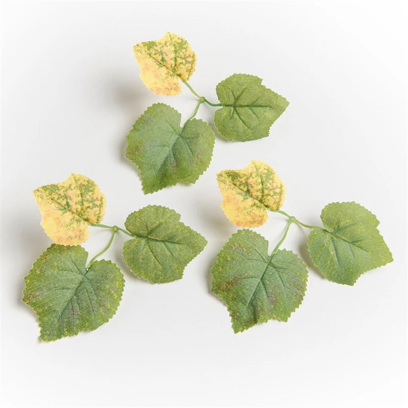 Silk Artificial Maple Leaves 50/100pcs – Wedding & Home Decor Artificial Silk Leaves Babs color 3 100 pcs
