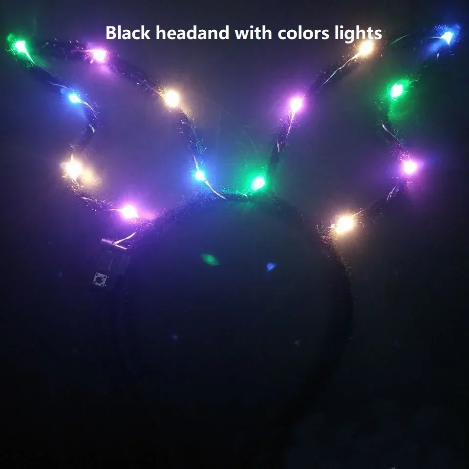 LED Light-Up Glow Headband for Kids & Adults – Party & Wedding