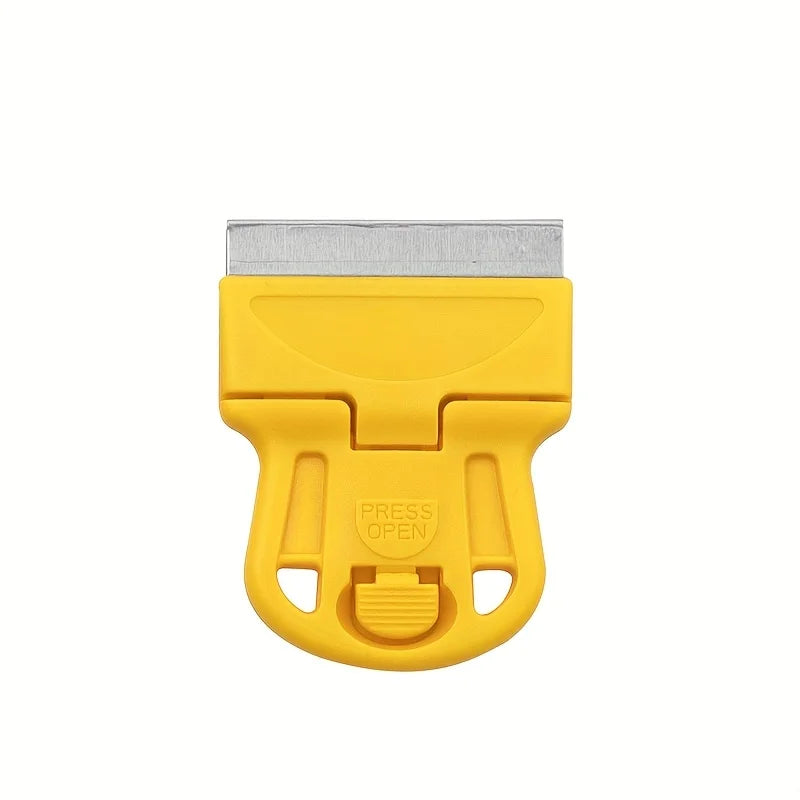 Mini Silicone Scraper for Stickers, Decals & Glue – 1/2 pcs Mini Scraper Tool Babs YELLOW