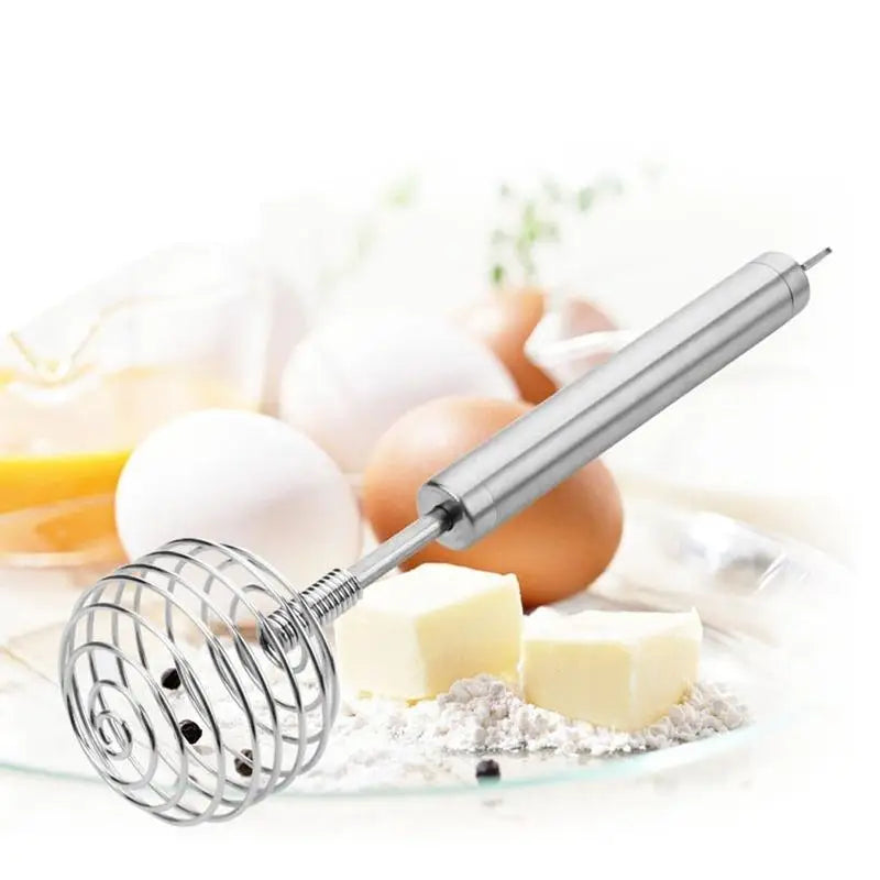 Stainless Steel Ball Spring Whisk – Manual Egg Beater & Masher Manual Kitchen Whisk Babs