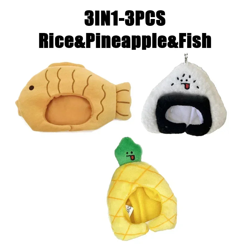 Plush Animal Hood Keychain DIY Craft Kit – Holiday Gift DIY Plush Craft Kit Babs SetE-3PCS