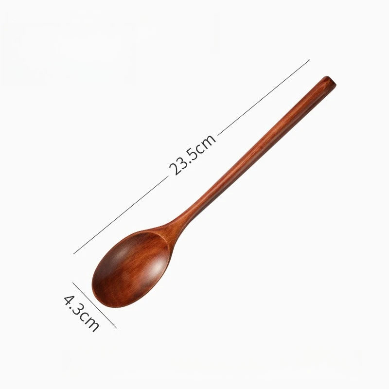 5-Piece Wooden Spoon & Fork Set – Eco-Friendly Kitchen Utensils Wooden Cooking Utensils Babs