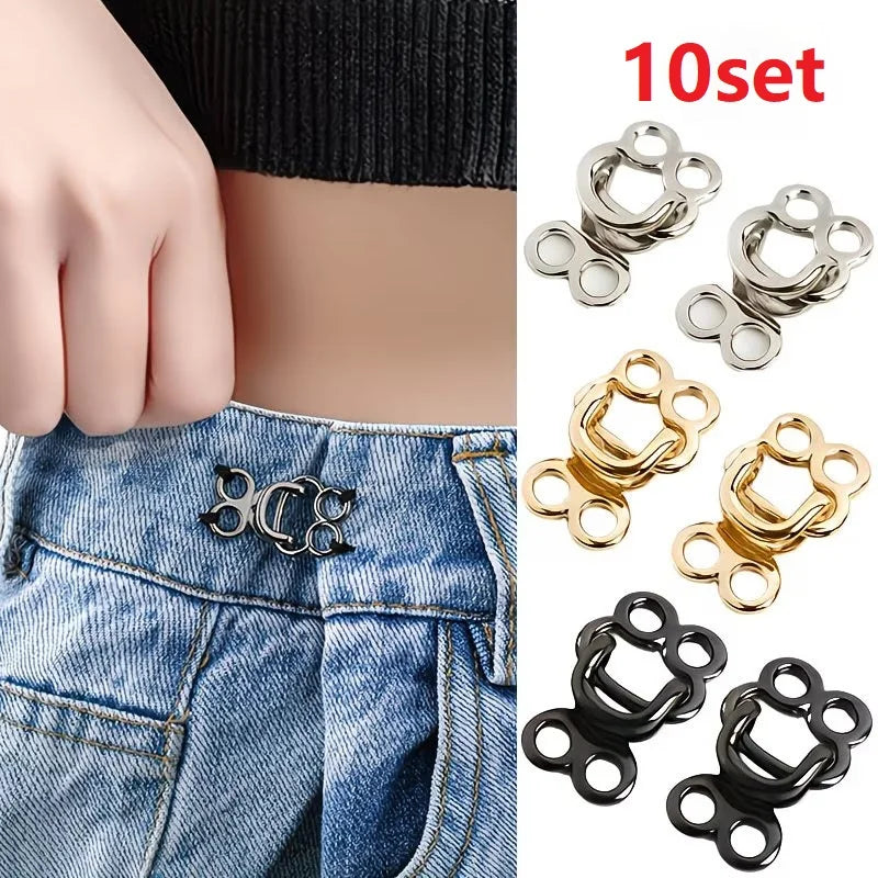 10 Sets Zinc Alloy Invisible Buttons – Jackets, Coats & Jeans Sewing Buttons Babs