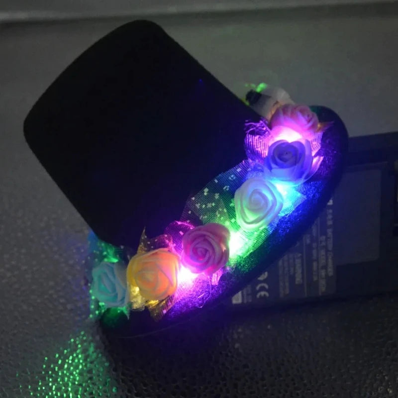 LED Feather Angel Halo Crown Headband – Bridal & Party LED Halo Headband Babs