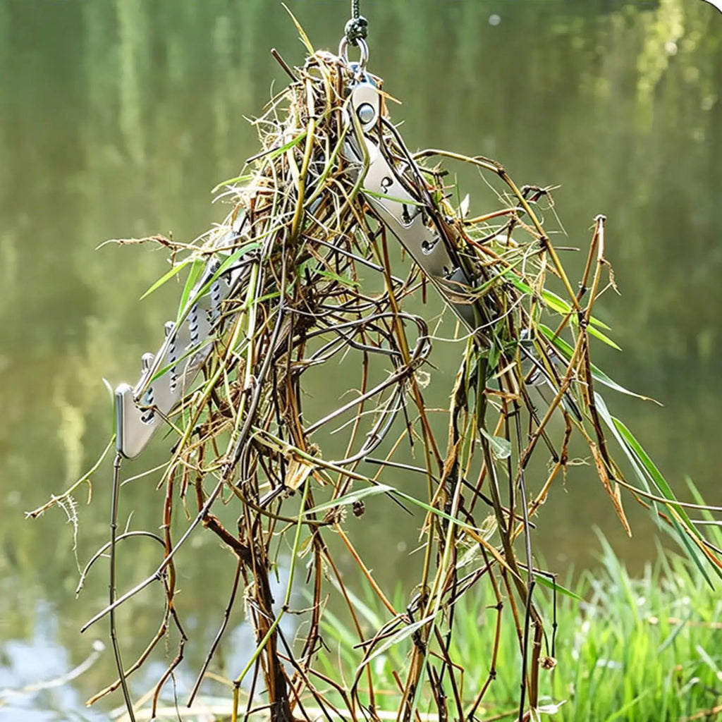 Foldable Pond Grass Cutter Aquatic Rake with 20m Rope Aquatic Weed Rake Babs