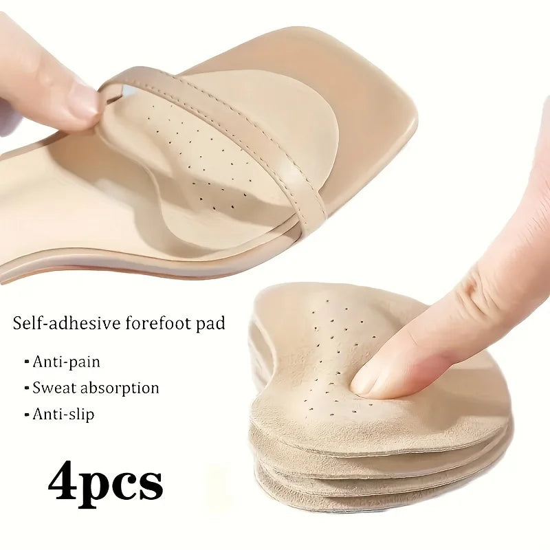 4-Pack Memory Foam Forefoot Pads for High Heels & Sandals Forefoot Insole Pads Babs 4pcs