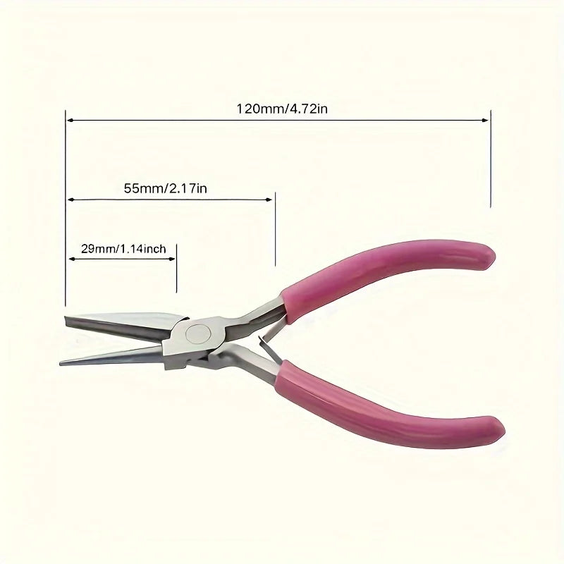 5-Inch Mini Jewelry Pliers – Half Round & Groove Wire Tool Jewelry Pliers Babs