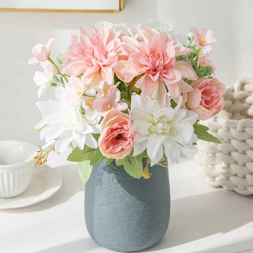 Silk Dahlia Peony Artificial Flowers – Wedding & Home Decor Artificial Silk Flowers Babs