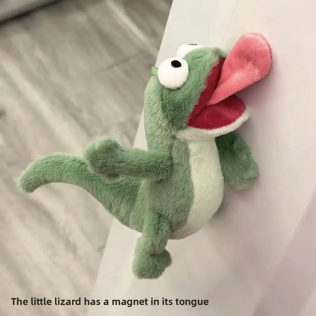 Sound-Making Lizard Plush Keychain – Magnetic Tongue Toy Gift Plush Keychain Toy Babs