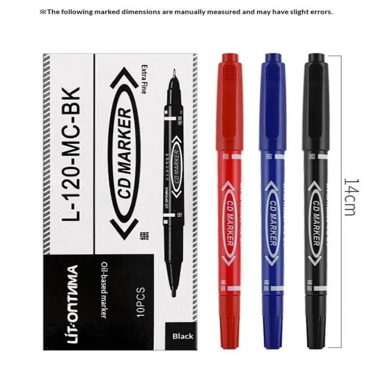 10Pcs Double-Tip Permanent Paint Markers – Multi-Surface Art Set Paint Marker Set Babs