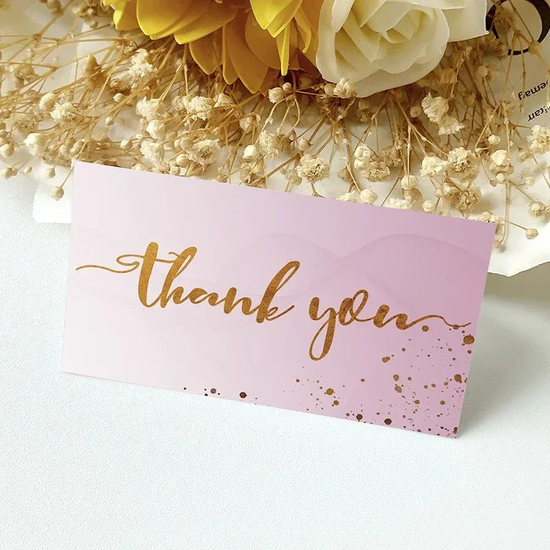 50 Thank You Cards – Small Business, Wedding & Gift Notes Thank You Cards Babs