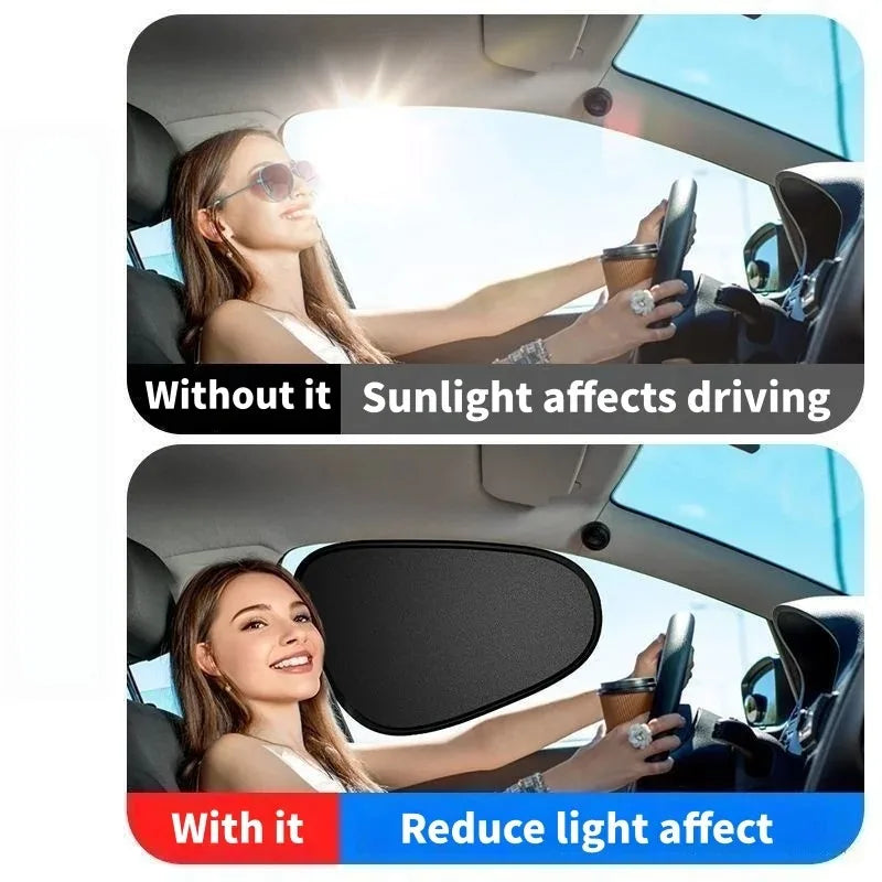 Electrostatic Car Side Window Sun Shade – 99.9% UV Blocker Car Window Sun Shade Babs