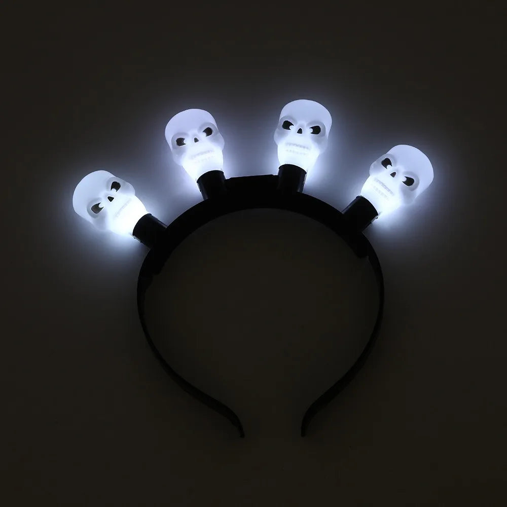 LED Halloween Headband – Glowing Pumpkin Skull Eyeball Costume LED Costume Headband Babs 3