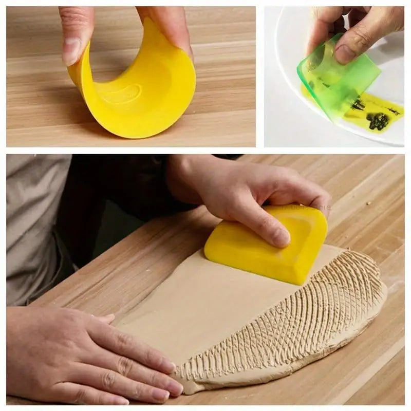 Pottery Clay Rubber Scraper Cutter – DIY Ceramic Sculpting Tool Clay Sculpting Tool Babs