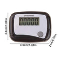 Clip-On Step Counter Walking Pedometer for Fitness & Travel Walking Pedometer Babs Black