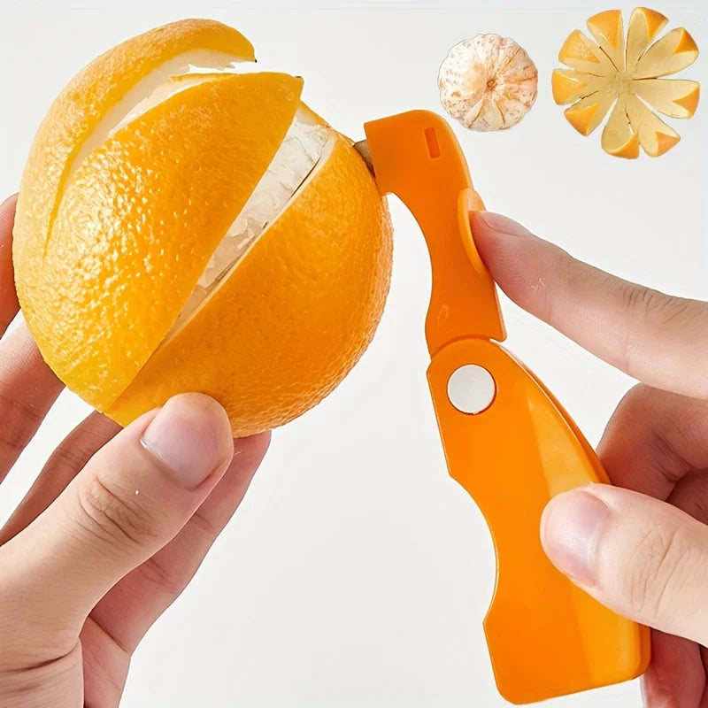 Orange Peeler Tool with Folding Handle | Citrus Lemon Zester Citrus Peeler Tool Babs