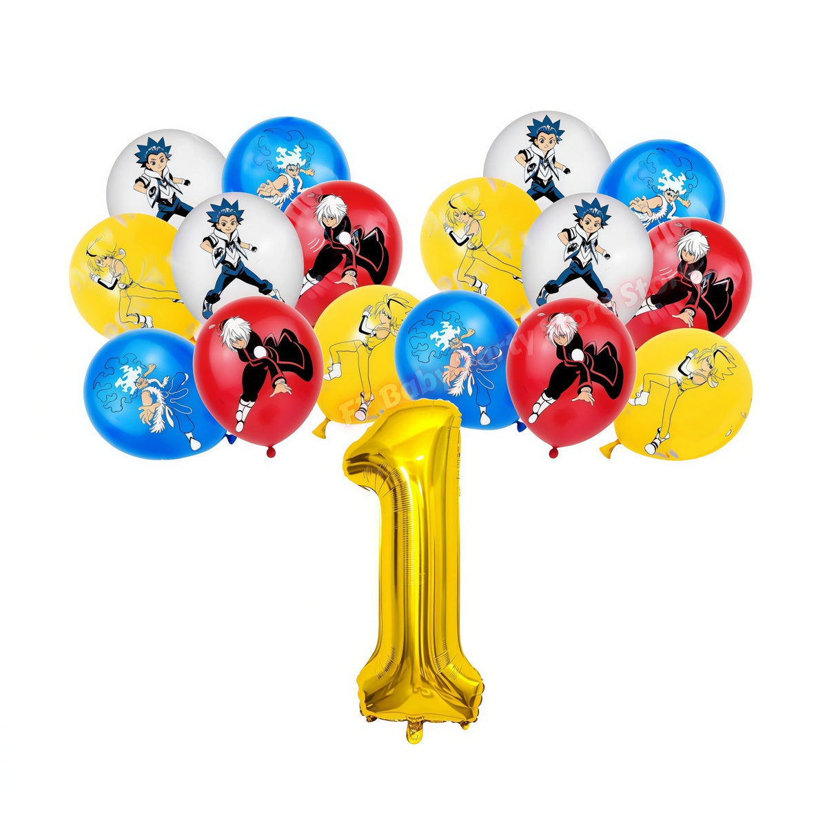 Beyblade & Bakugan Birthday Balloons Banner Party Decorations Party Decorations Set Babs 17pcs Balloons 1