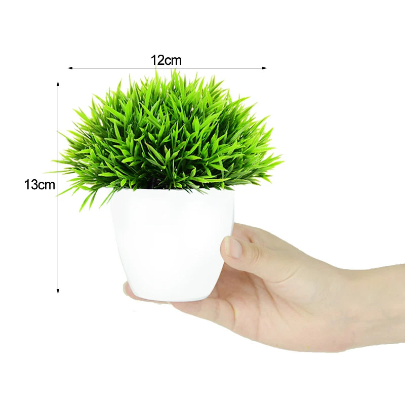 Artificial Potted Bonsai Plant – Fake Green Tree Desk Ornament Artificial Bonsai Plant Babs