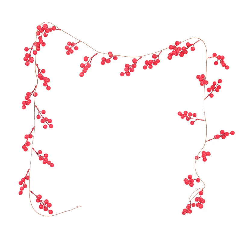 Artificial Berry & Leaf Vine Christmas Wreath – 205cm Décor Artificial Christmas Wreath Babs Red Berry