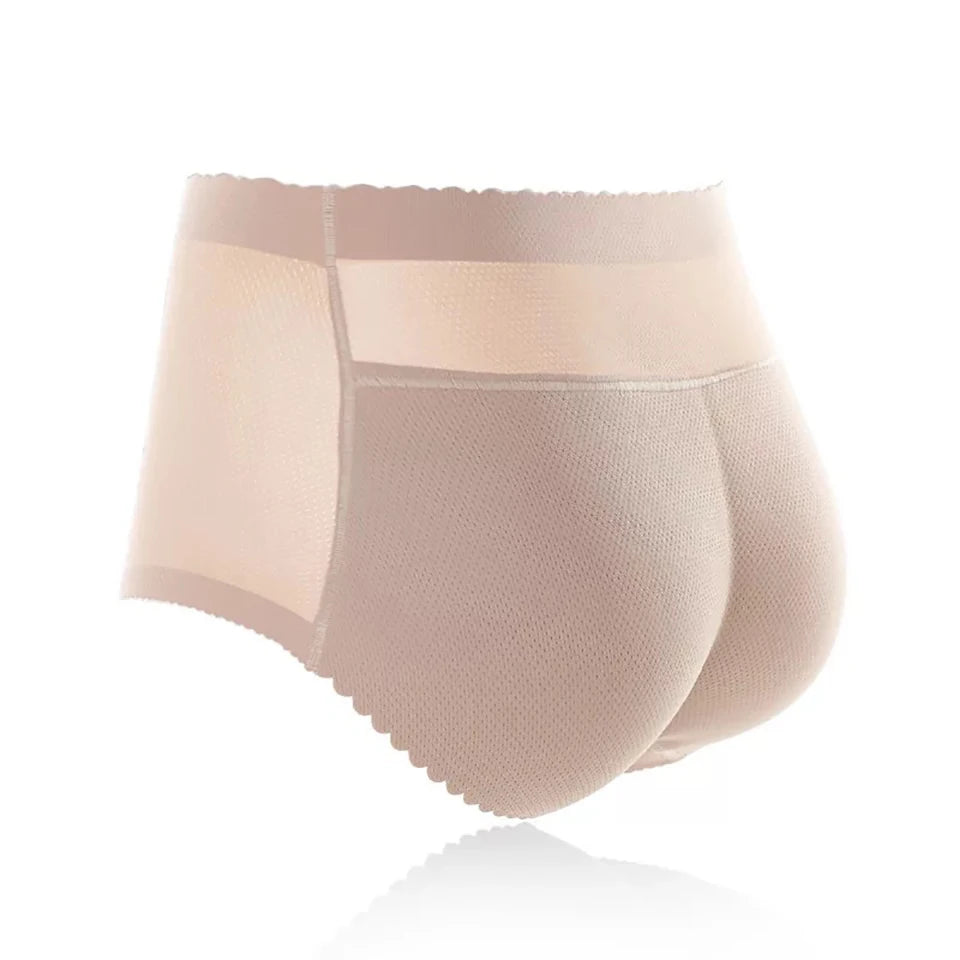 Women's Padded Butt Lifter Shapewear Hip Enhancer Boyshorts Padded Shapewear Babs No.885 Beige S