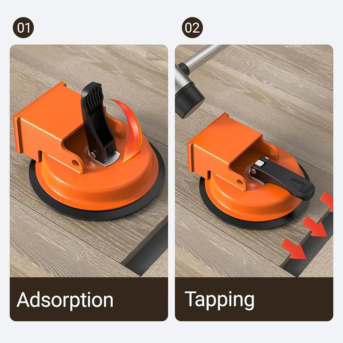 Suction Cup Wood Floor Gap Repair & Board Lifting Tool Flooring Repair Tool Babs