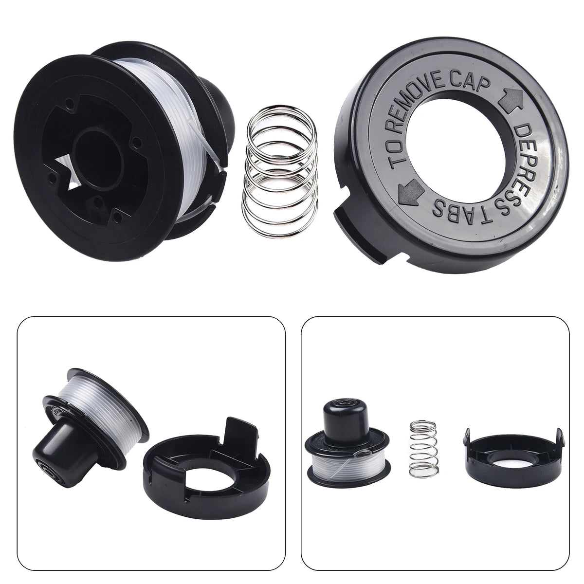 Replacement Trimmer Spool & Bump Cap – A6226 GL250 GL310 GL360 Trimmer Spool & Cap Babs